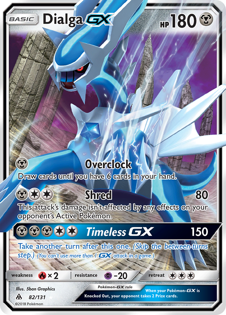 Forbidden Light Dialga GX #82/131